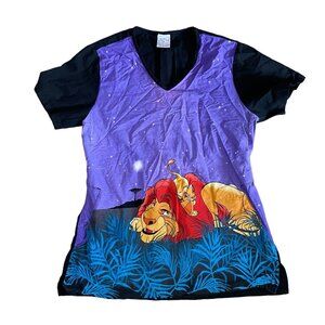 Disney Lion King womens scrub top